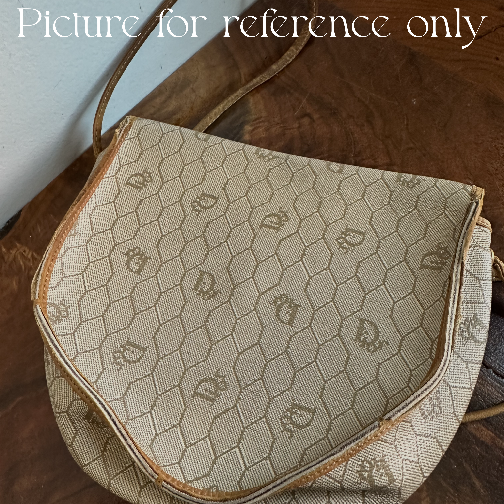 Adjustable Bracelet Cuff in Upcycled Dior