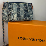 The Mini Falcon - Vintage LV in Blue Denim