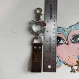 Hello Kitty!! Blingy Upcycled Louis Vuitton Key Chain