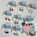 Upcycled LV Earrings