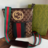 The Swan Messenger - Vintage Imprime Gucci in Brown