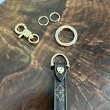 Blingy LV Monogram Wristlet Keychain