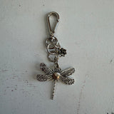 Dragonfly Bag Charm with Gucci or LV Rivets