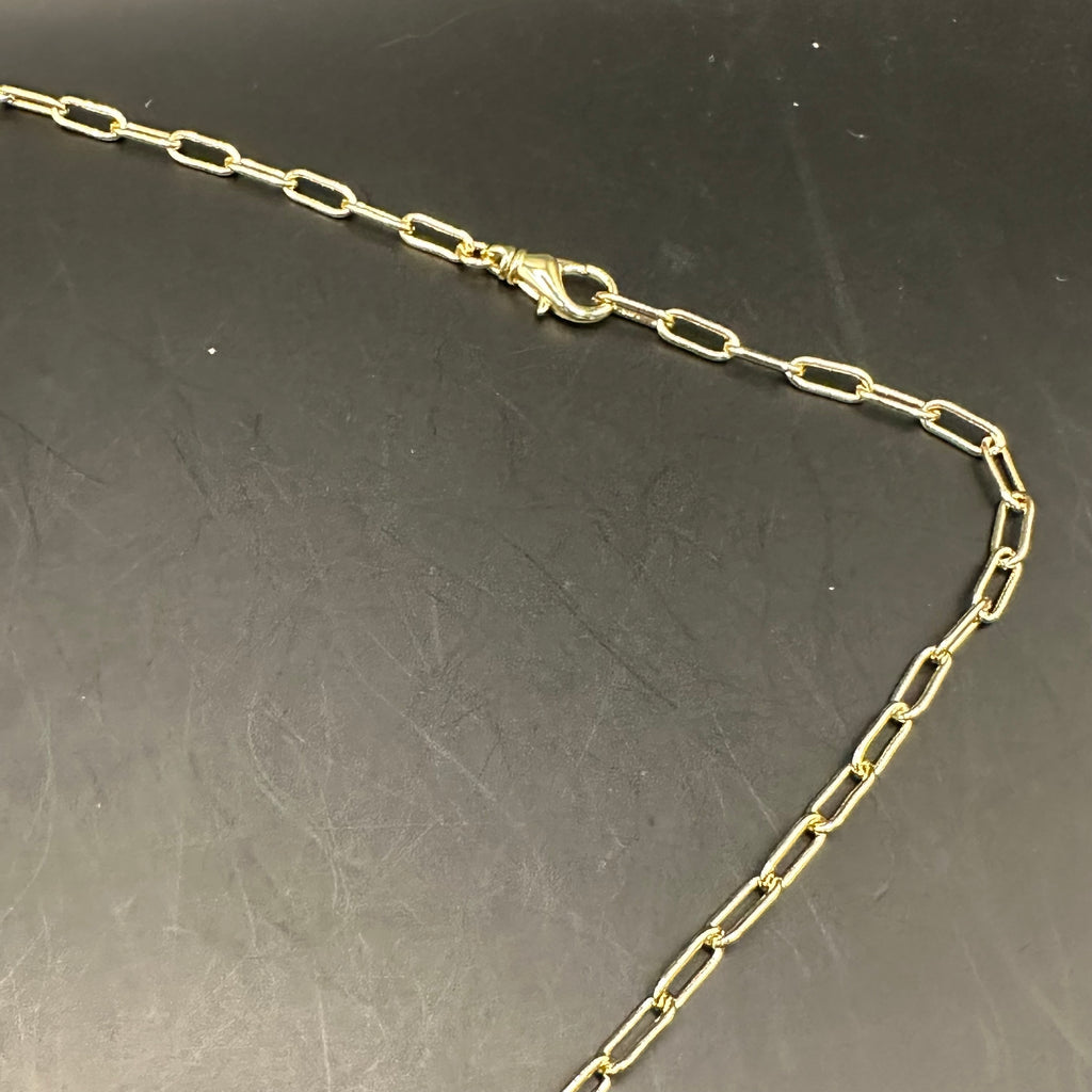 Repurposed LV Key Charm on Blingy Circle Necklace