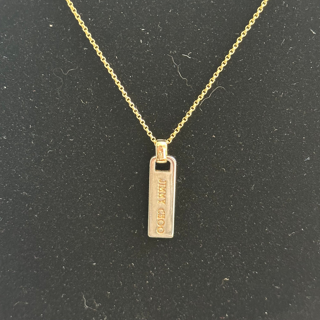 Upcycled Jimmy Choo Zipper Pull Necklace
