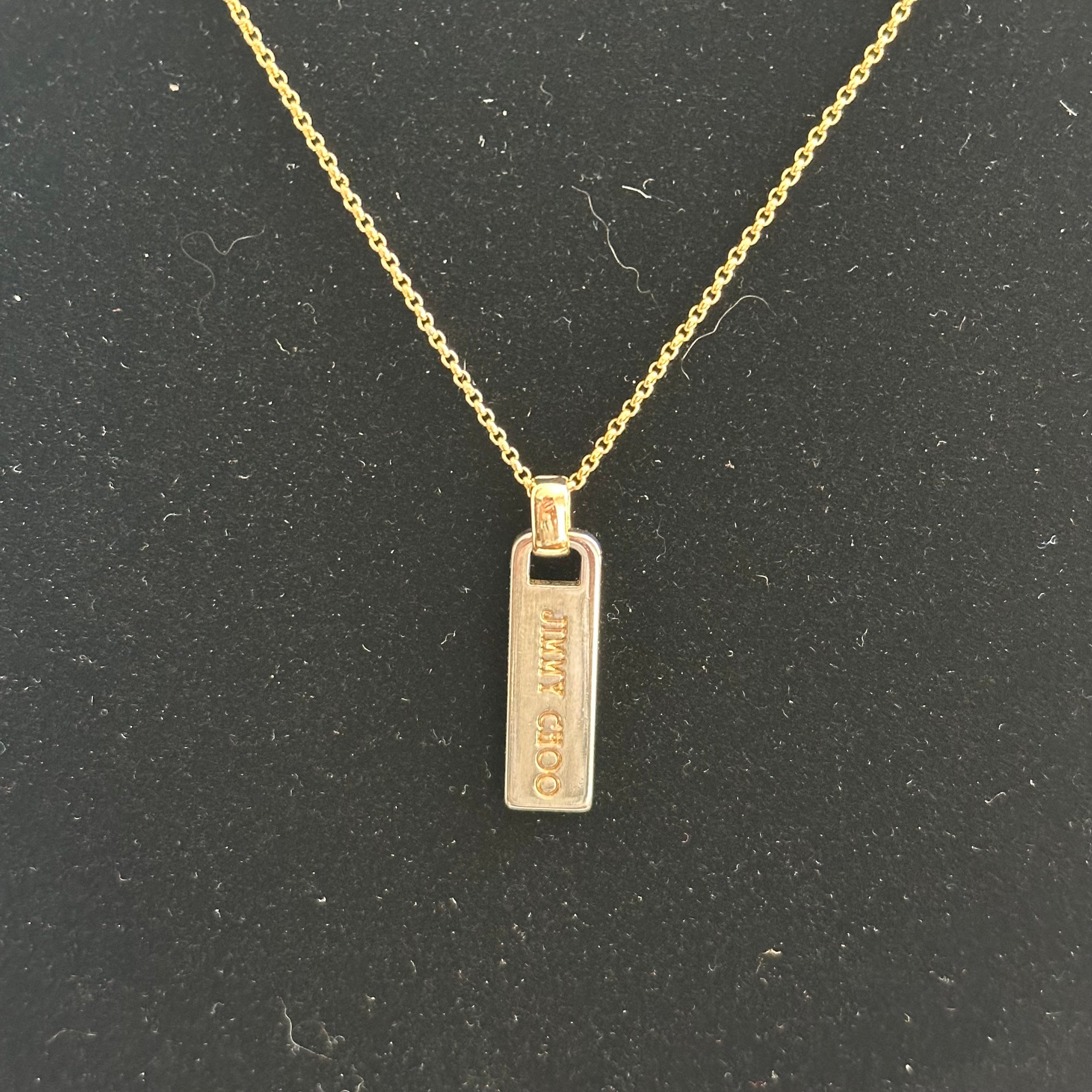 Upcycled Jimmy Choo Zipper Pull Necklace