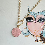 Upcycled LV Necklace