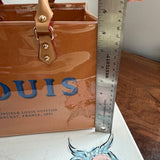 The LV Tote Bag - Special Blue "Louis" on Classic Orange