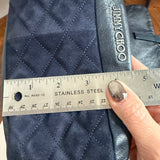 The Peacock Crossbody - Vintage Suede Jimmy Choo in Navy