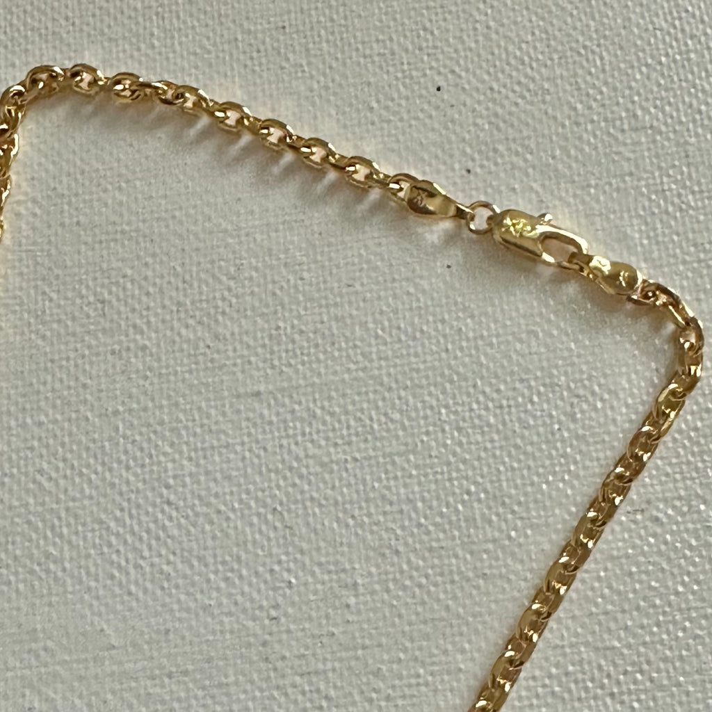 LV Bag Charm with Cherries Necklace - Gold