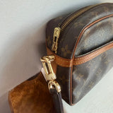 The Sparrow Crossbody Bag - Vintage LV Monogram  in Vachetta