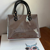 The Smaller Tote Bag - Vintage Brown LV with Black Handles (9x7x5)