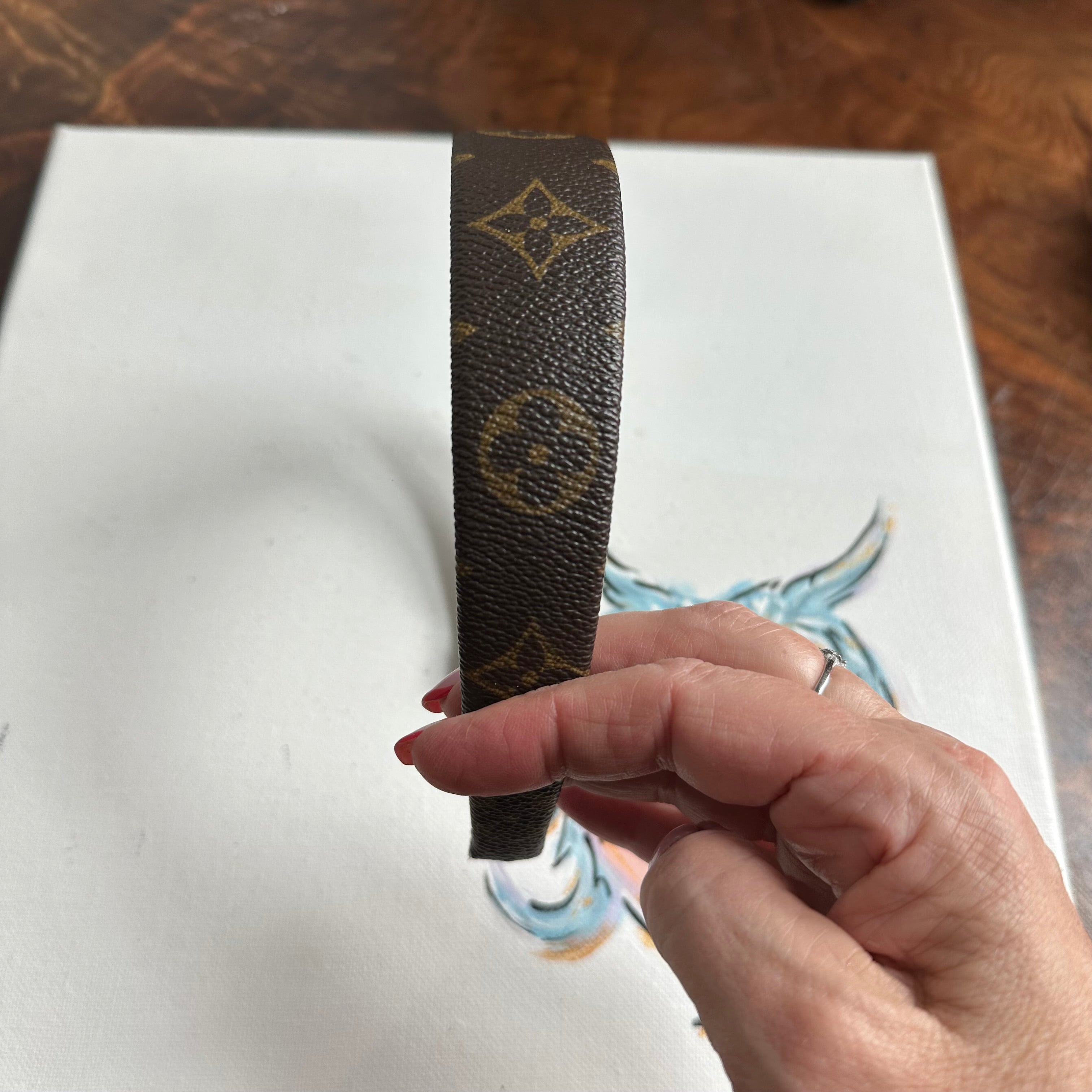 Upcycled LV Headbands