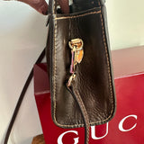 The Junco - Brown Suede Vintage Gucci GG Crossbody (larger)