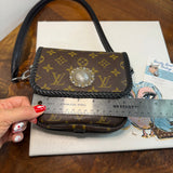The PM Quail Shoulder/Crossbody - LV Monogram in Black (TWO straps)