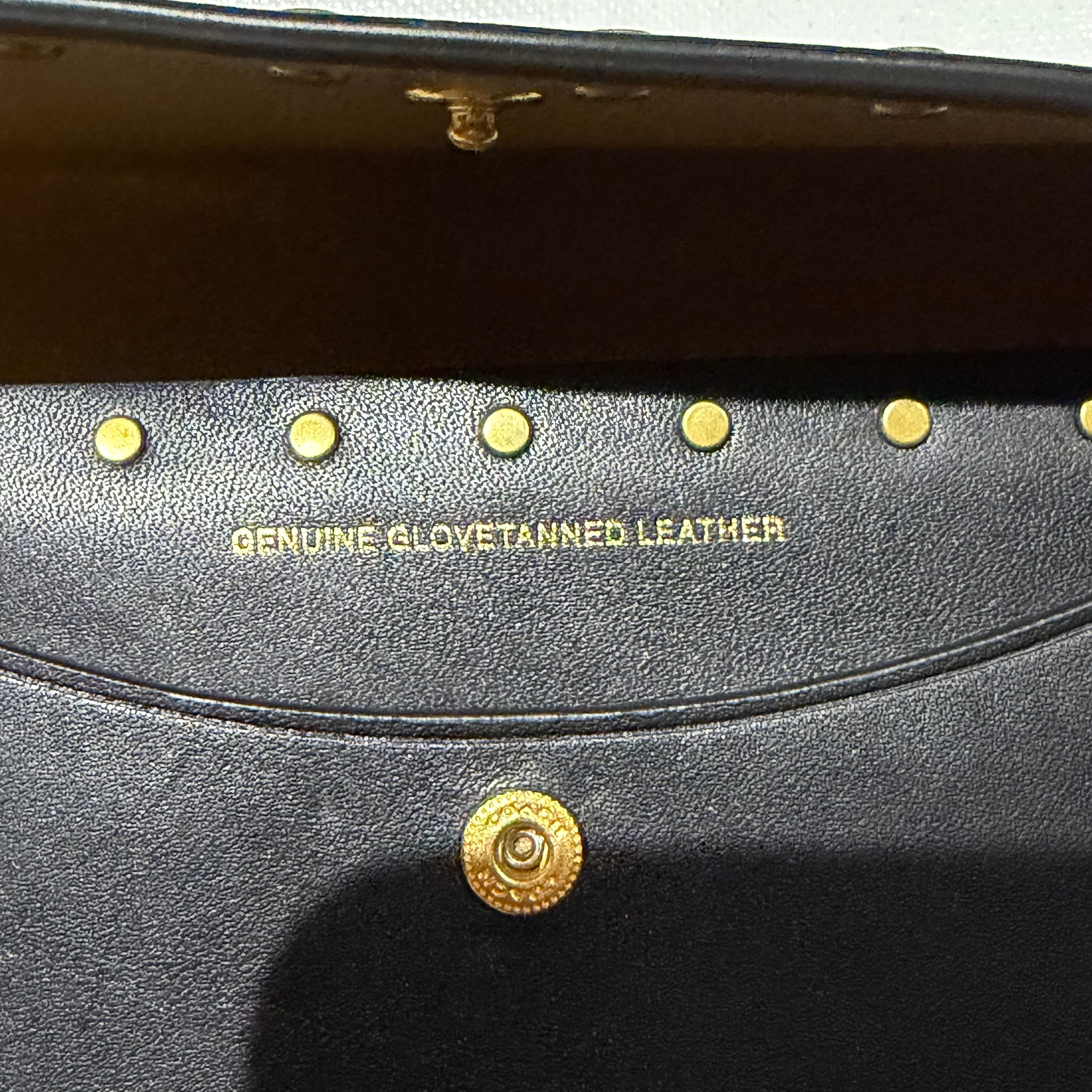 The Junco Wristlet - Black Leather Coach