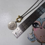 Silver & Gold LV Trunks & Bags Necklace