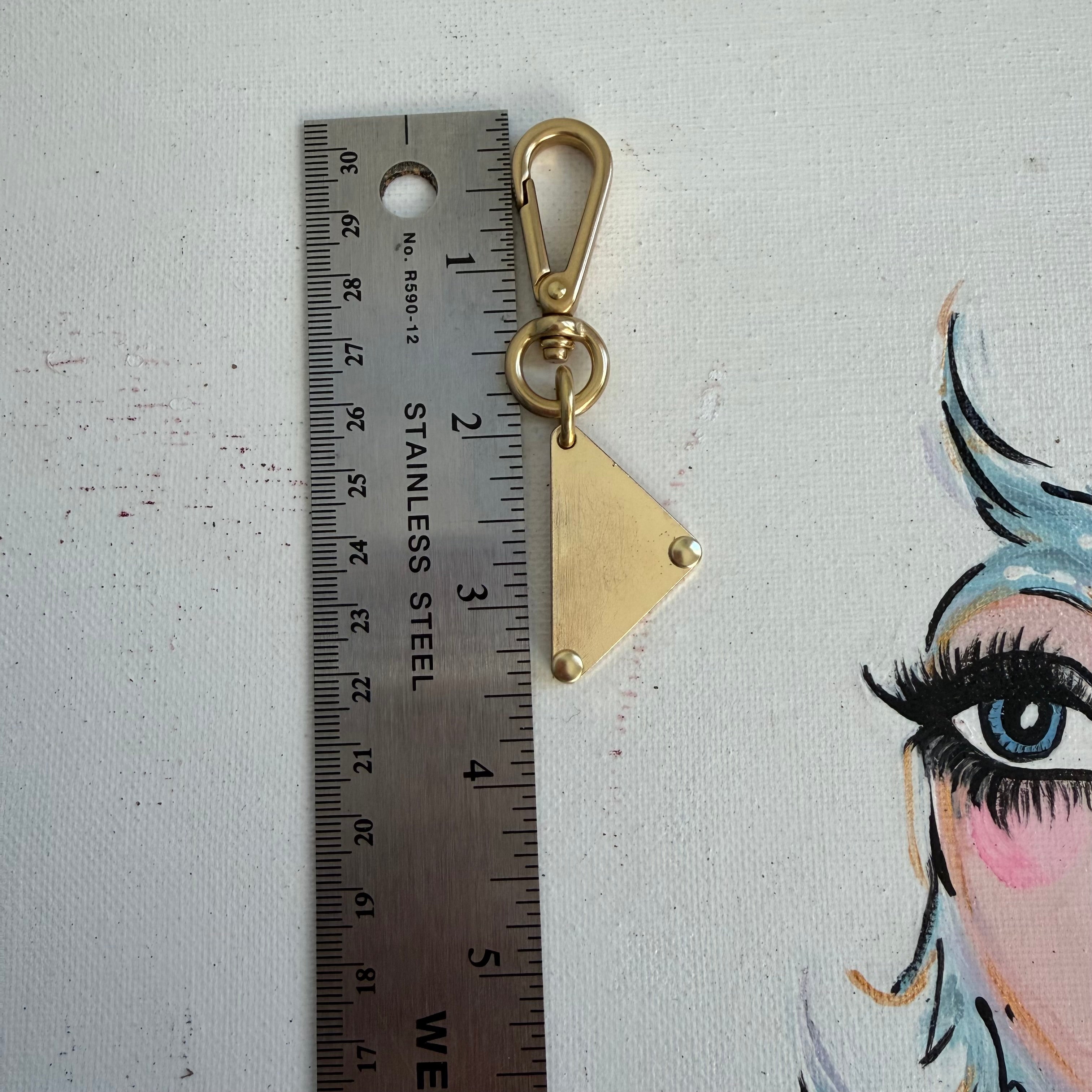 Gold Prada Bag Tag Charms in Skittle Colors/Keychain