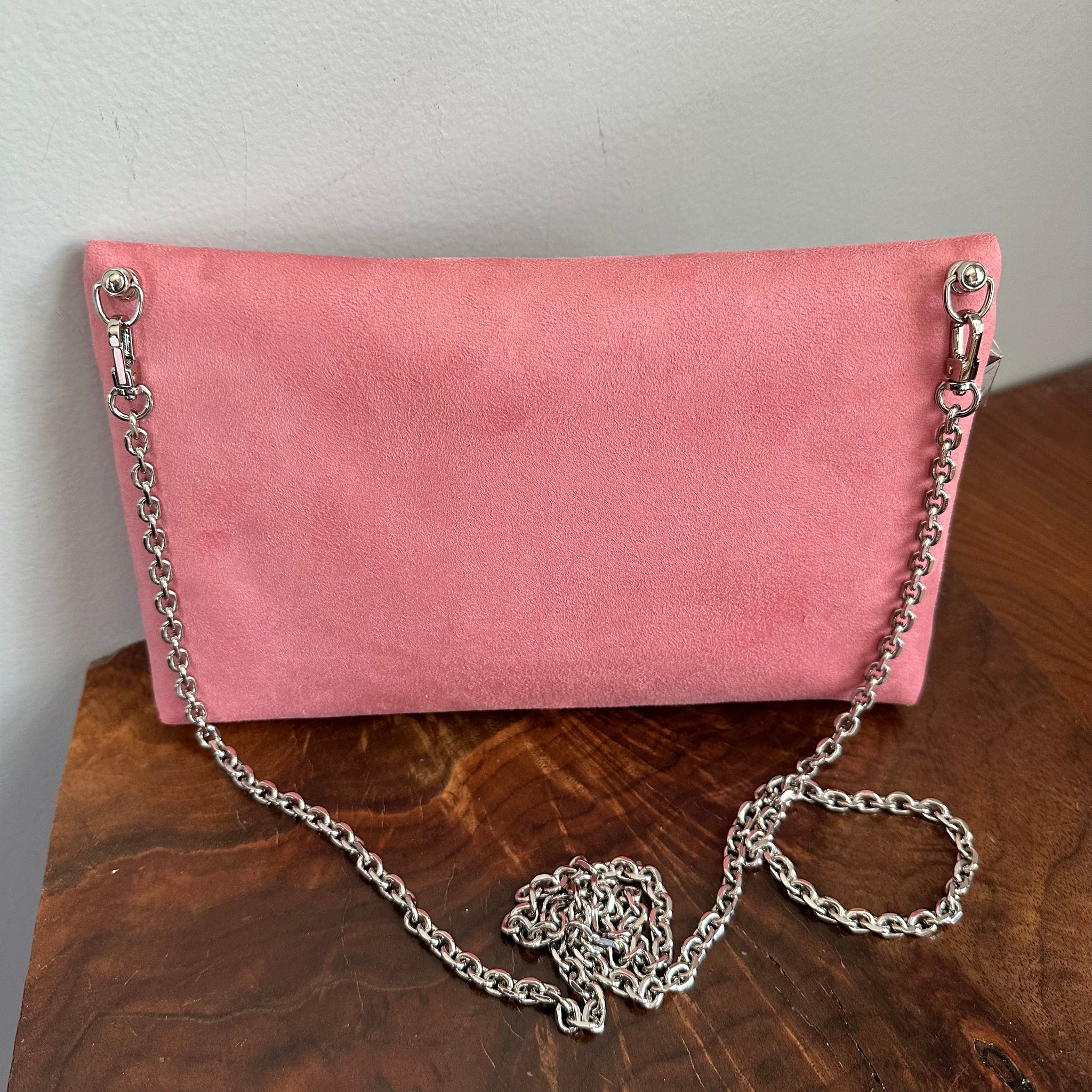 The Junco Crossbody Bag - Pink Suede in Dior – Beauty Bird Vintage