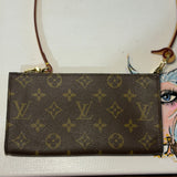 The Junco Wristlet - Upcycled LV Monogram