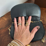 The Junco Crossbody - Small Vintage Gucci (GG) Horsebit in Navy