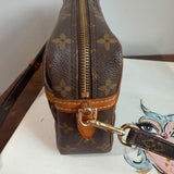 The Sparrow Crossbody Bag - Vintage LV Monogram  in Vachetta