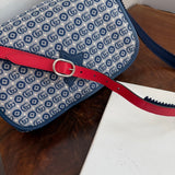 The Peacock Messenger - Gucci Canvas in Blue & Red