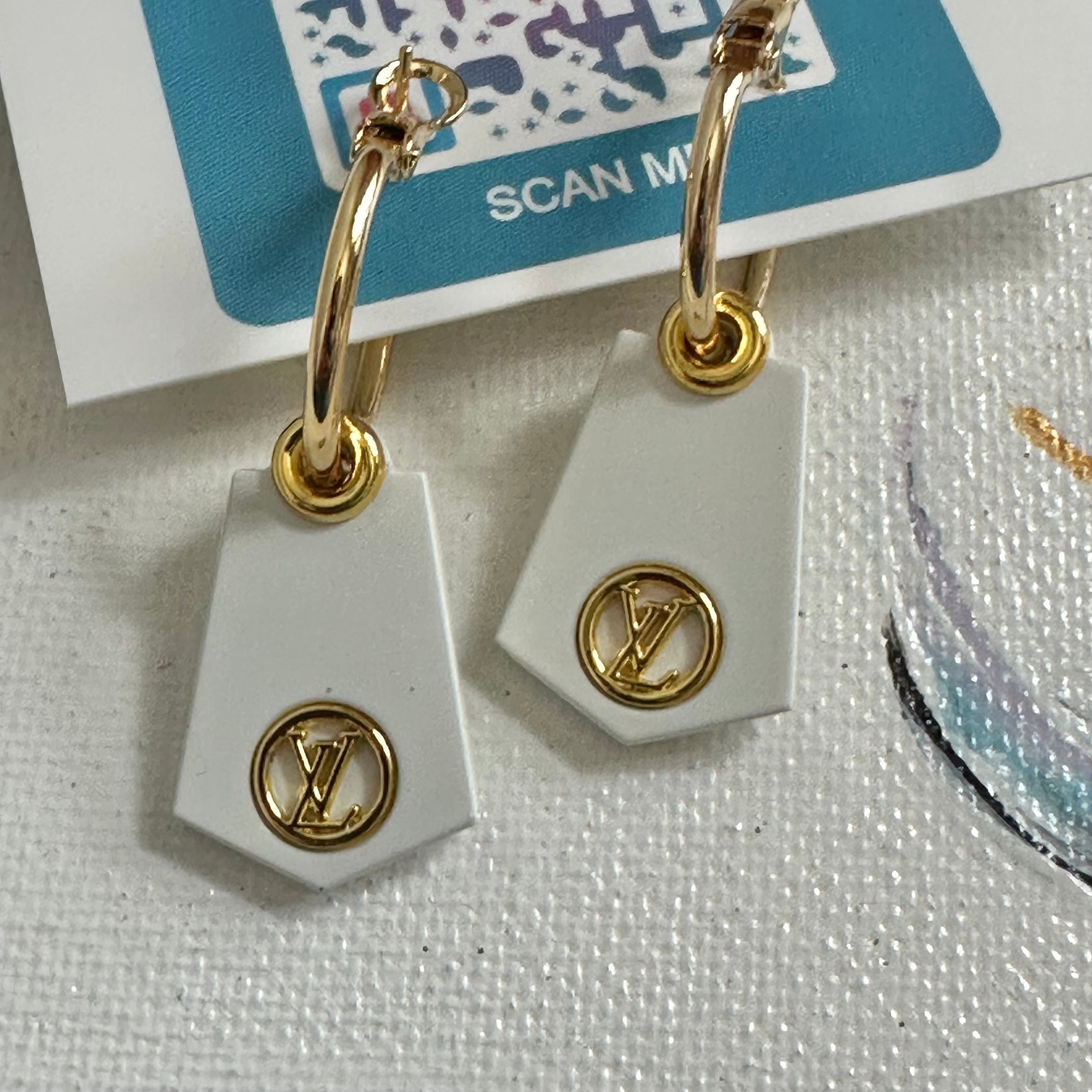 Repurposed Louis Vuitton Earrings