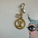 Upcycled LV Bag Charm Sets