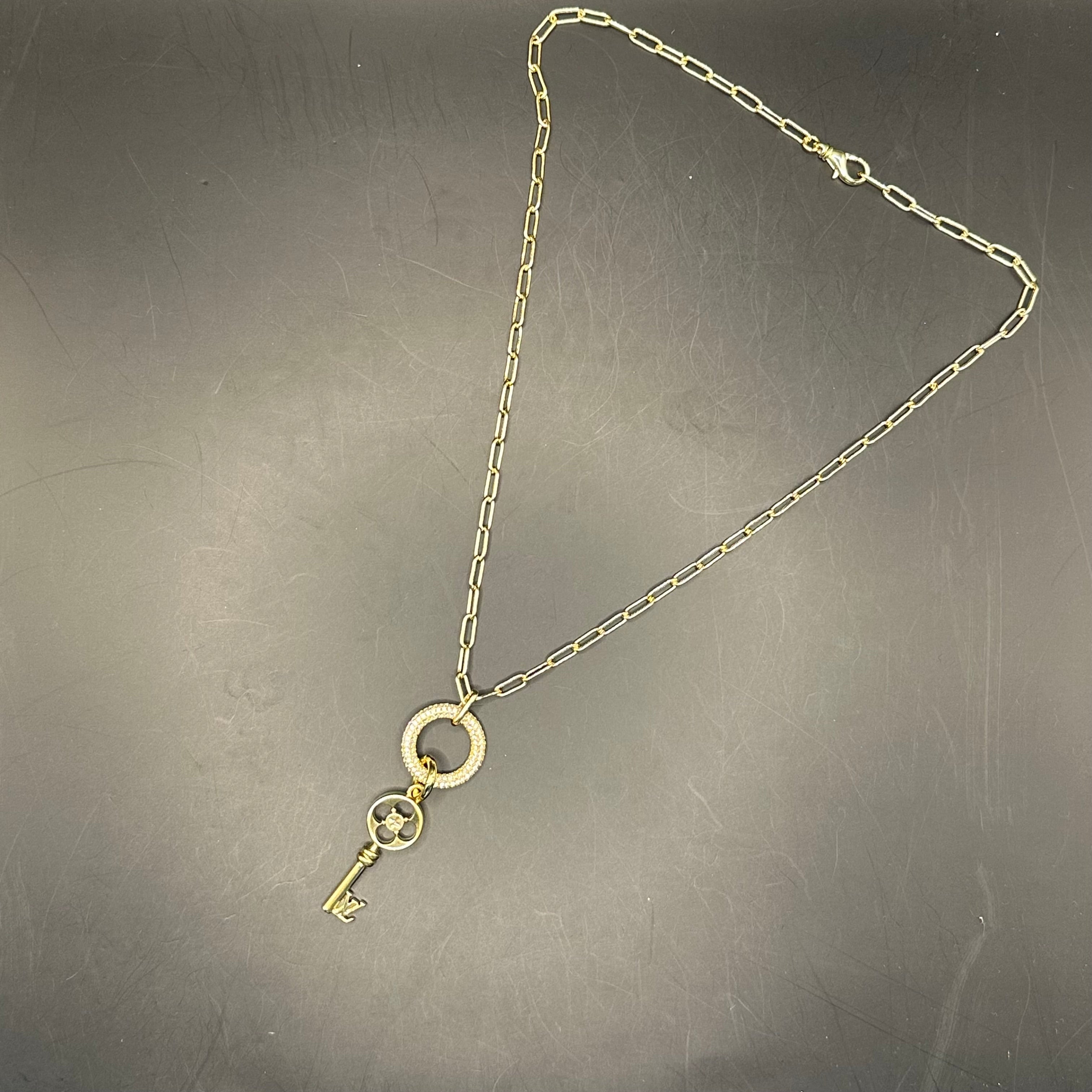 Repurposed LV Necklace