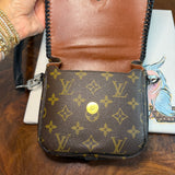 The PM Quail Shoulder/Crossbody - LV Monogram in Black (TWO straps)