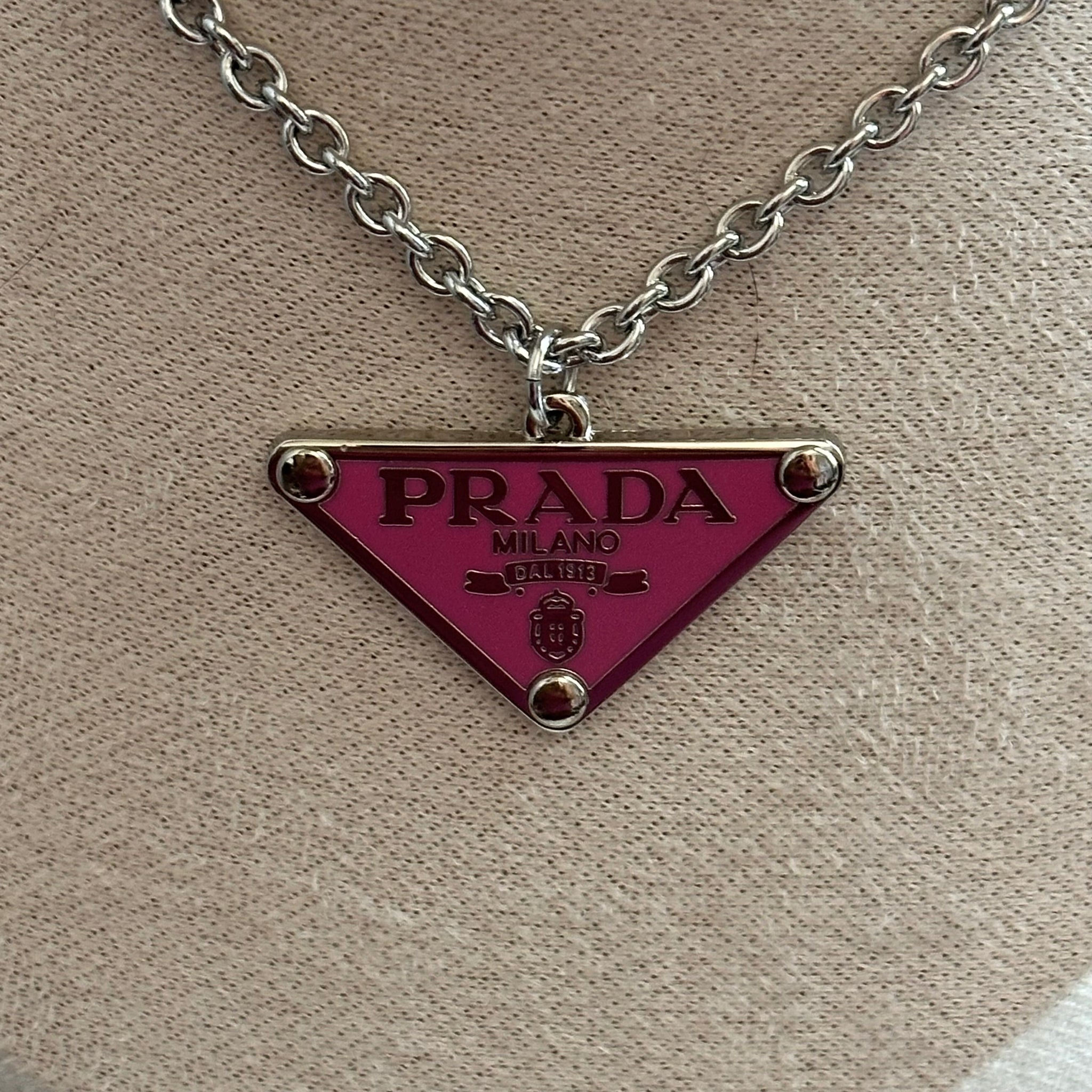 Upcycled Prada Zipper Pull Necklace in Silver – Beauty Bird Vintage