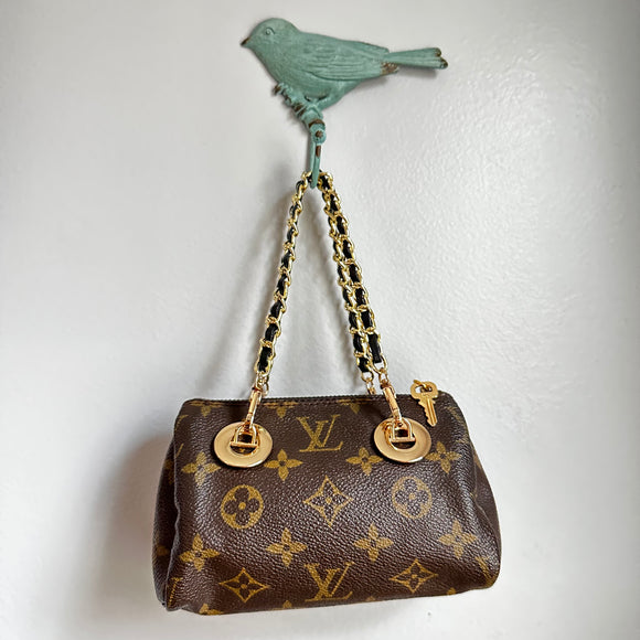 Leopard Hair on Hide 'Jordan' Crossbody with Genuine LV Patch by Keep –  BbCo.