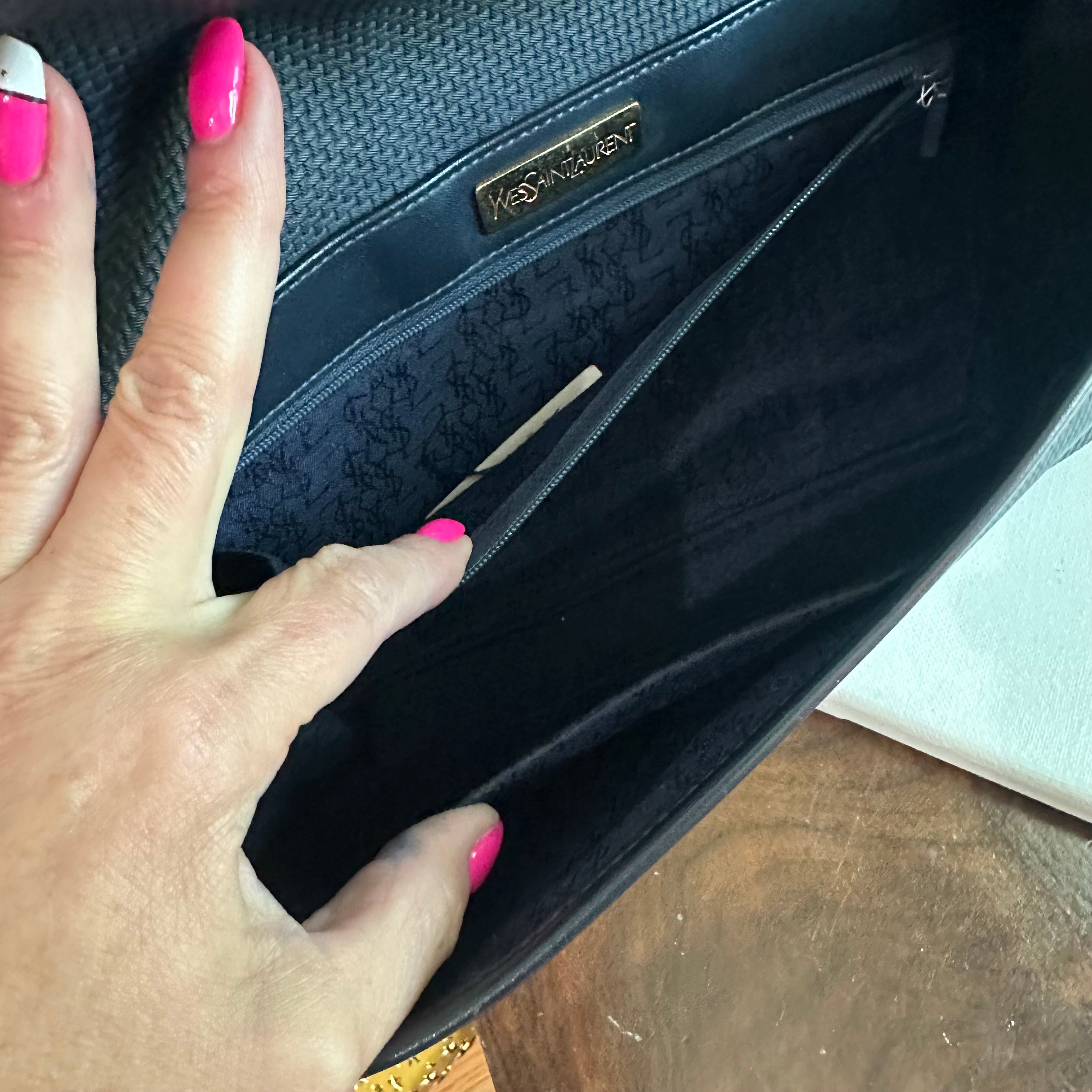 The Junco Crossbody - Vintage YSL in Navy