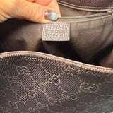 The Albatross Shoulder Bag - Vintage Gucci GG in Chocolate Brown Canvas