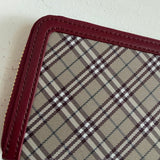 Burberry Blue Label Nova Check Zip-Around Long Wallet