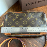 The Junco Crossbody Bag - Vintage Monogram in Tan