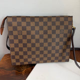 The Swan Crossbody - Vintage Damier Centenaire in Brown