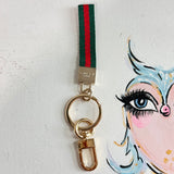 Upcycled GG Keychain