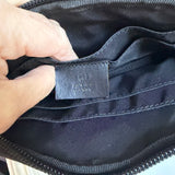 The Junco Wristlet - Vintage Gucci in Black Canvas