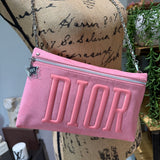 The Junco Crossbody Bag - Pink Suede in Dior