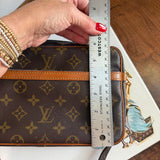 The Sparrow Crossbody Bag - Vintage LV Monogram  in Vachetta
