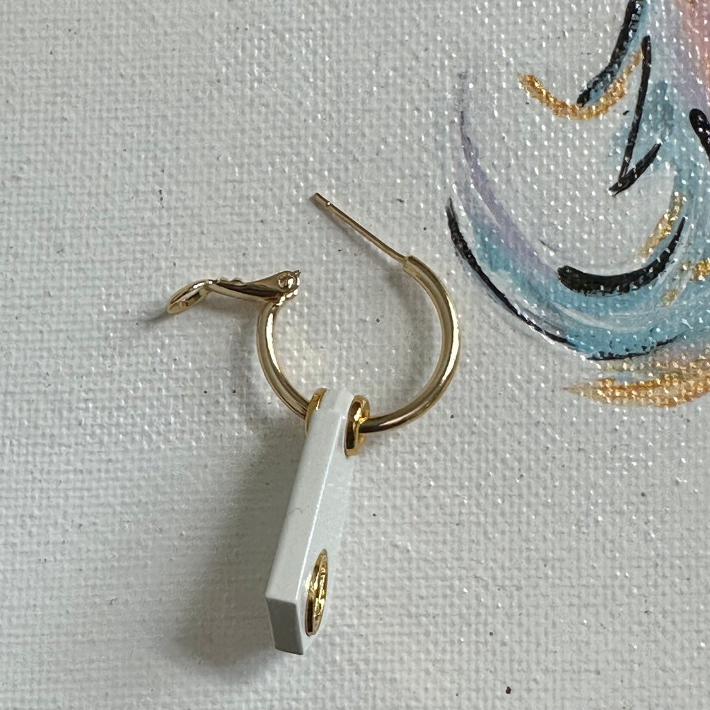 Repurposed LV Earrings