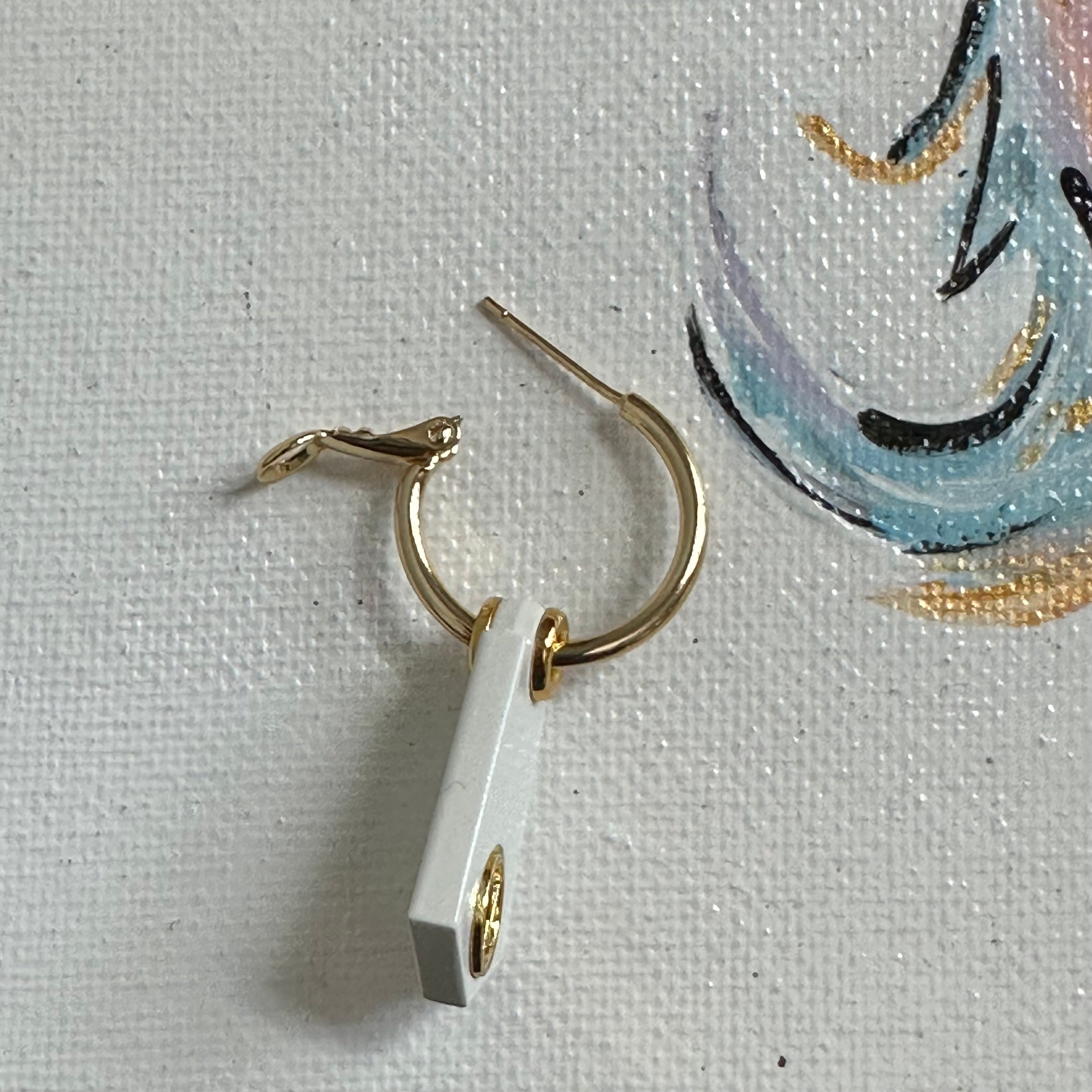 Repurposed LV Earrings