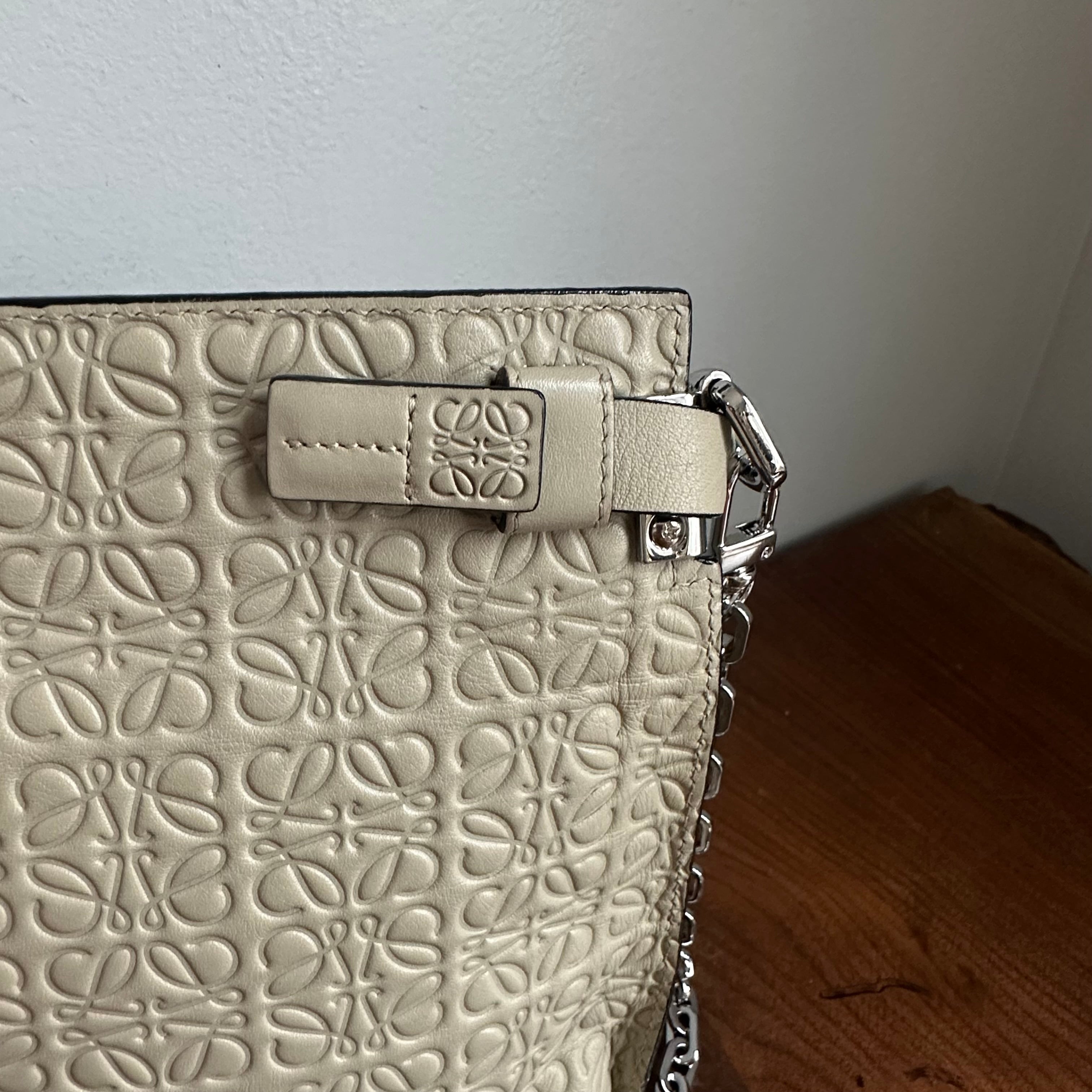 The Junco Crossbody - Vintage Loewe Anagram Beige