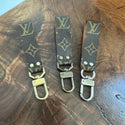 Upcycled LV Monogram Wristlet Keychain