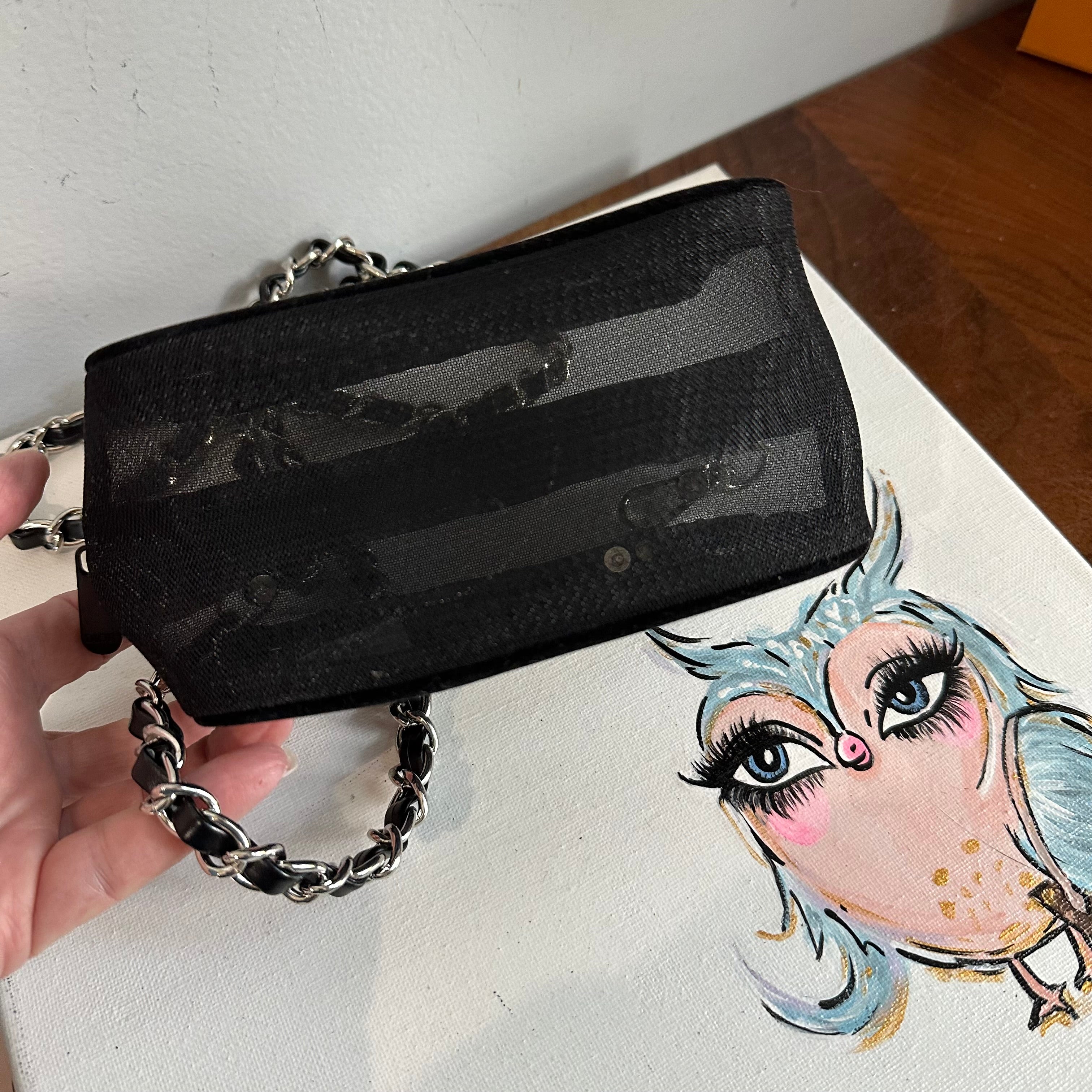 The Junco Crossbody Bag - Dior in Black Mesh