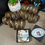 Bulk order - At least 10 Adjustable Bracelet Cuffs in Upcycled LV Monogram