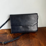 The Swan - Vintage Gucci GG Crossbody/Shoulder/Clutch Bag in Navy Leather