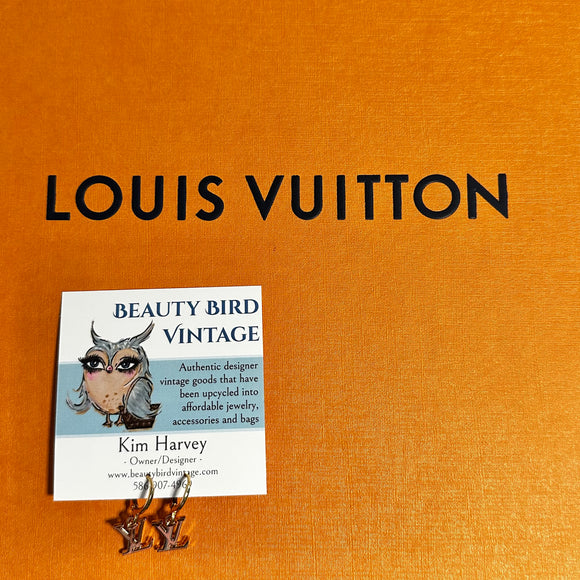 Up-Cycled Louis Vuitton Zipper Earrings
